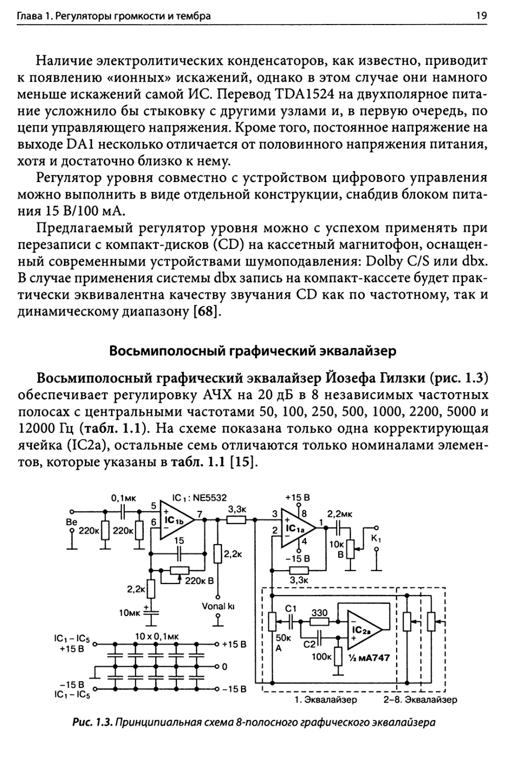 Восьмиполосный графический эквалайзер