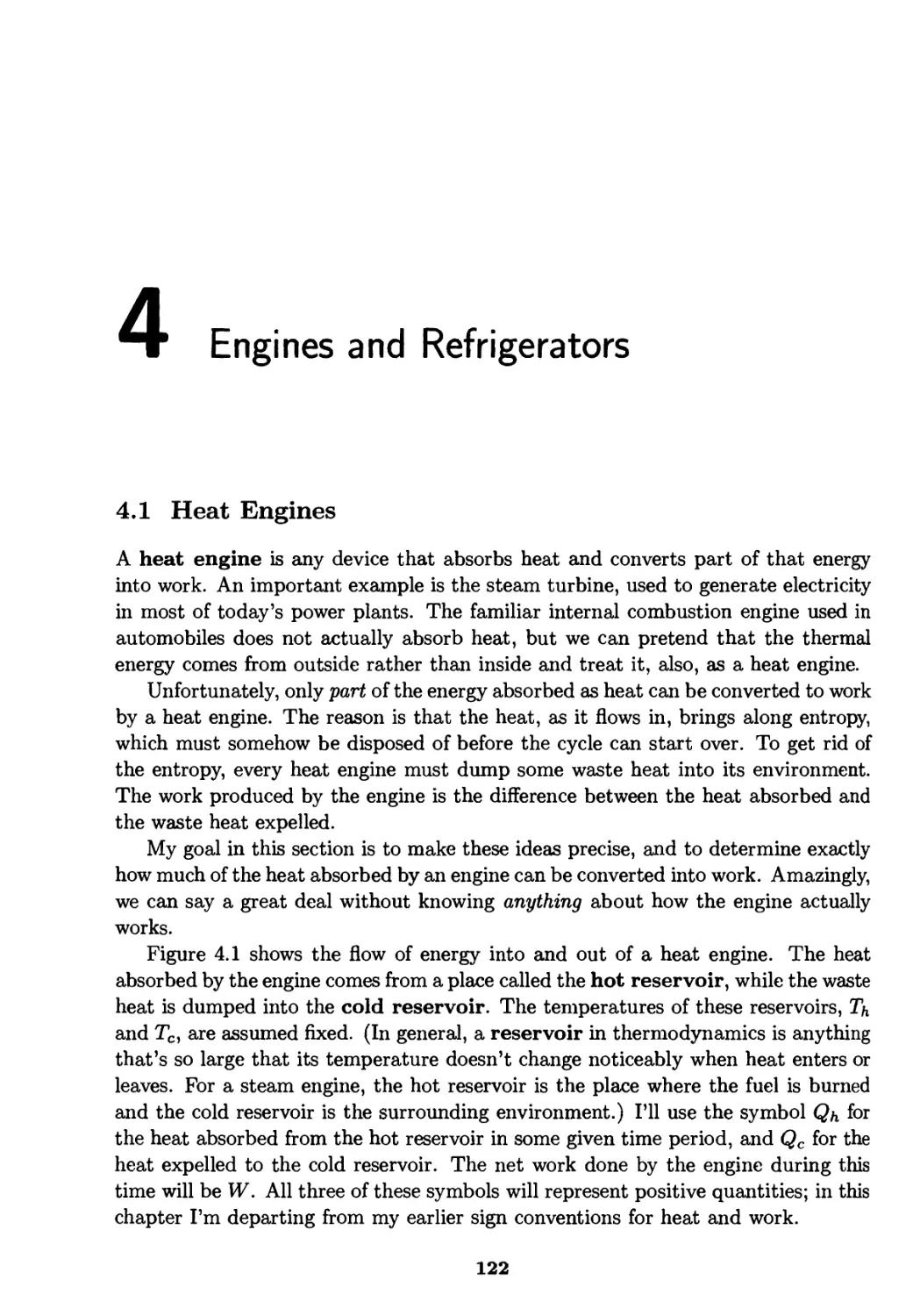 Part II: Thermodynamics
Chapter 4. Engines and Refrigerators