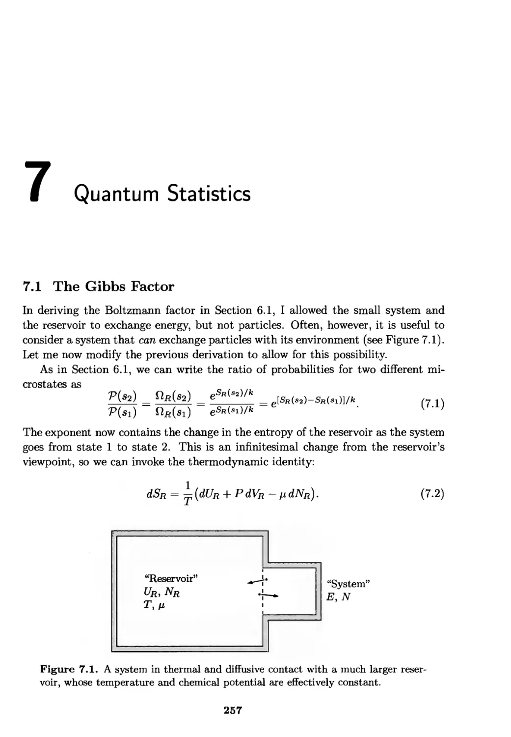 Chapter 7. Quantum Statistics