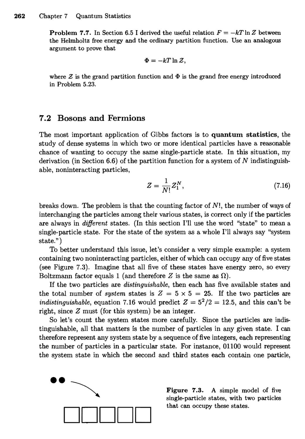 7.2 Bosons and Fermions