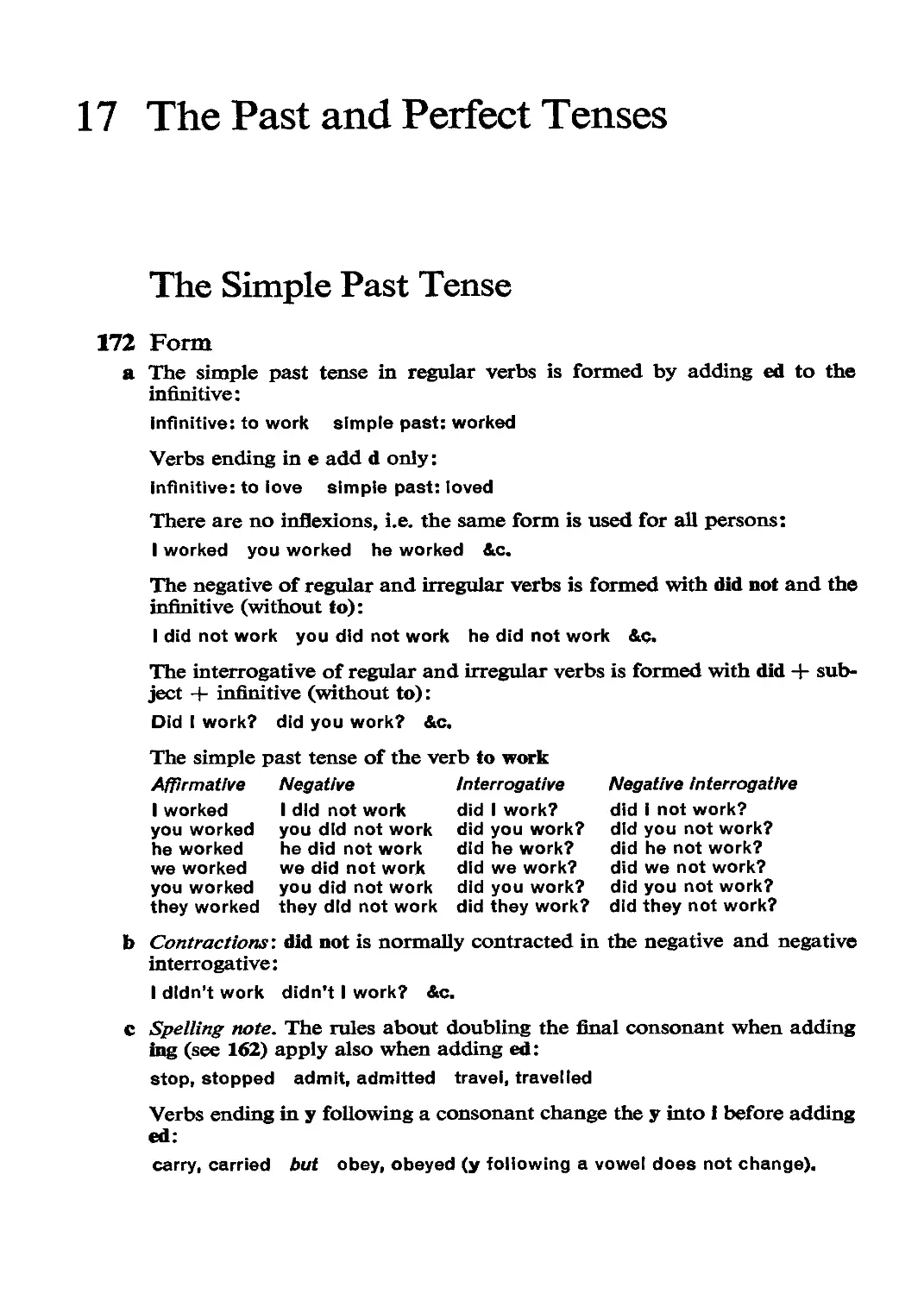 The Past and Perfect Tenses
