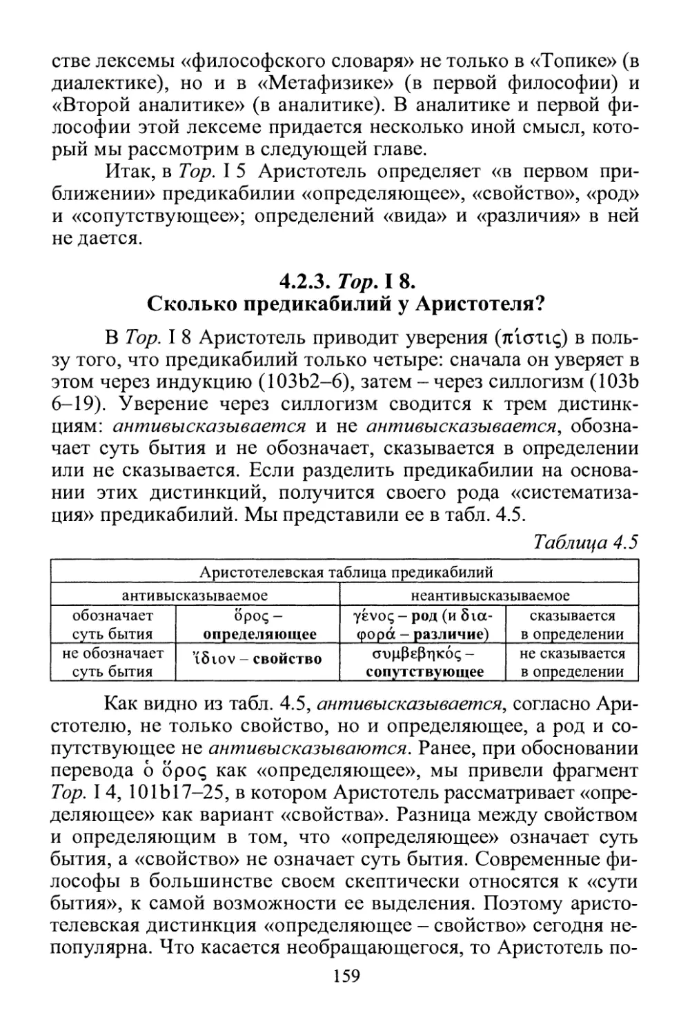 4.2.3. Тор. I 8. Сколько предикабилий у Аристотеля?