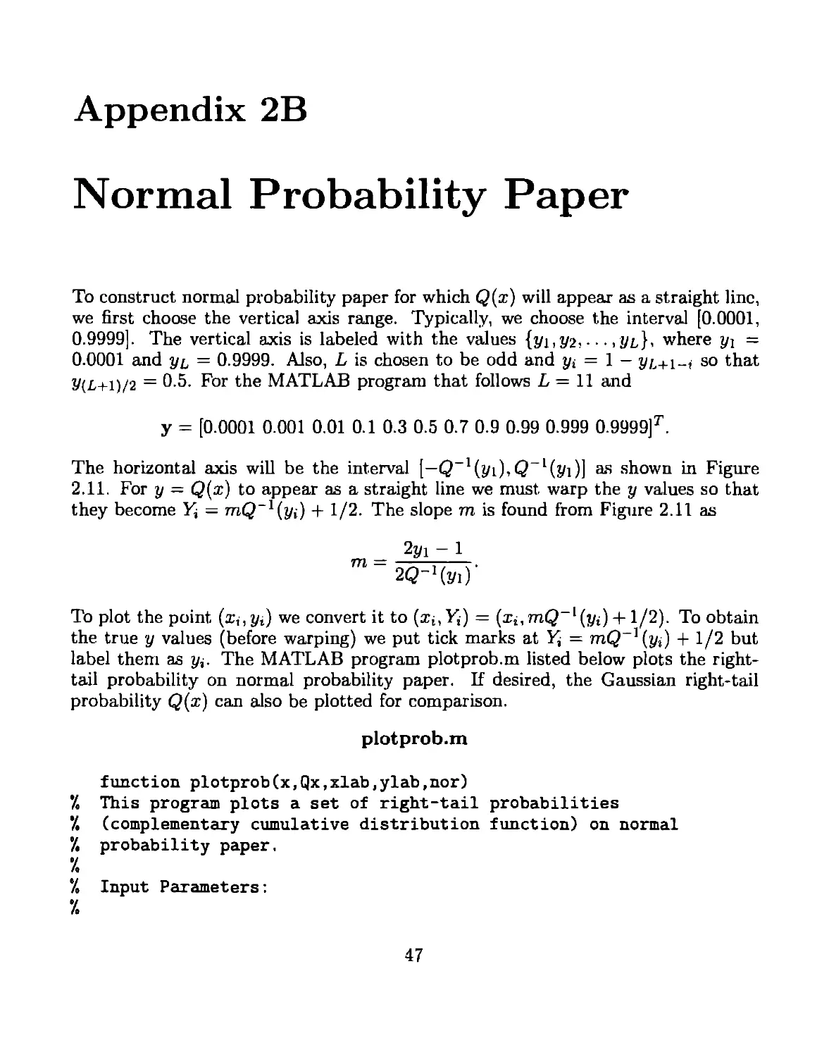 Appendix 2B Normal Probability Paper