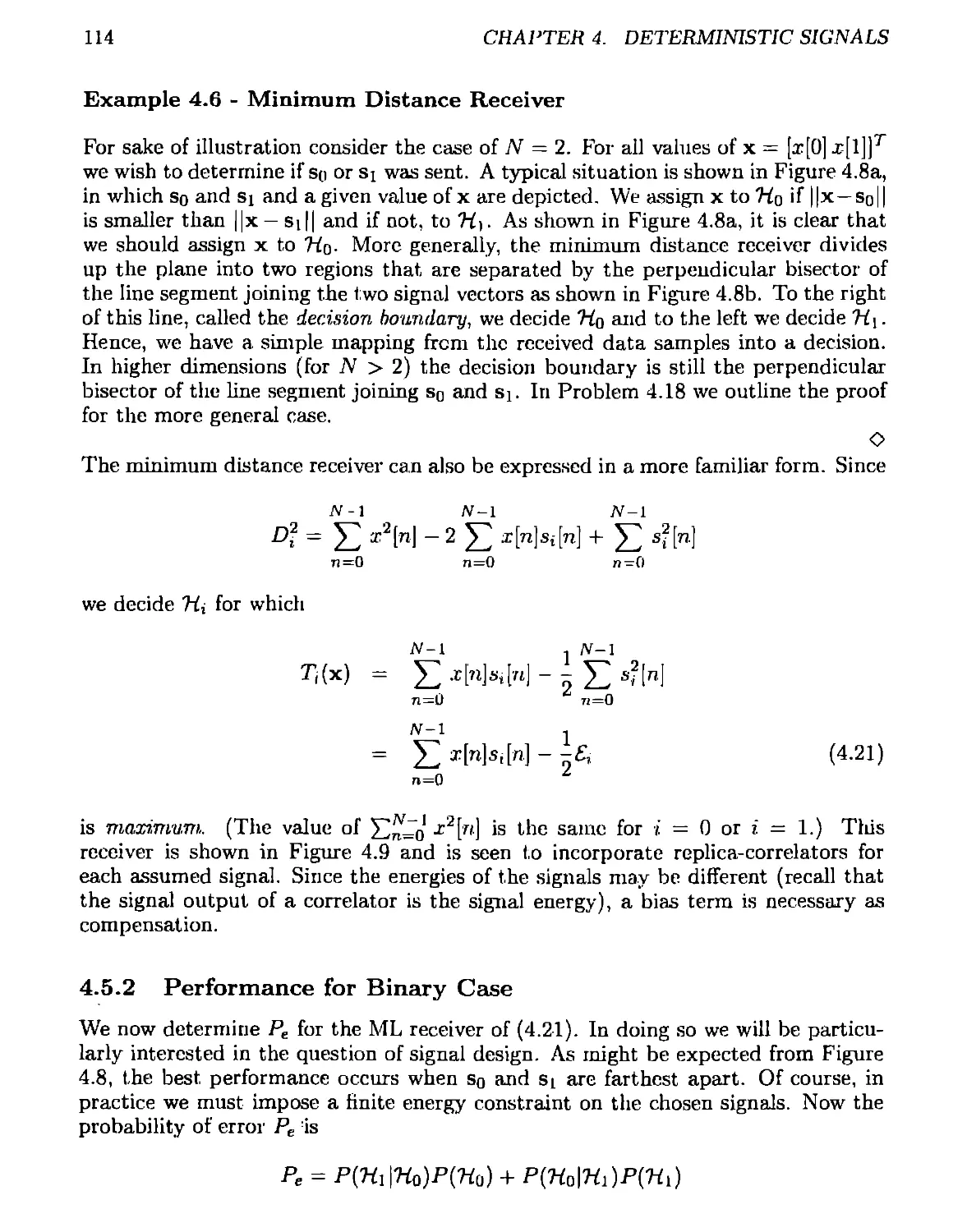 4.5.2 Performance for Binary Case