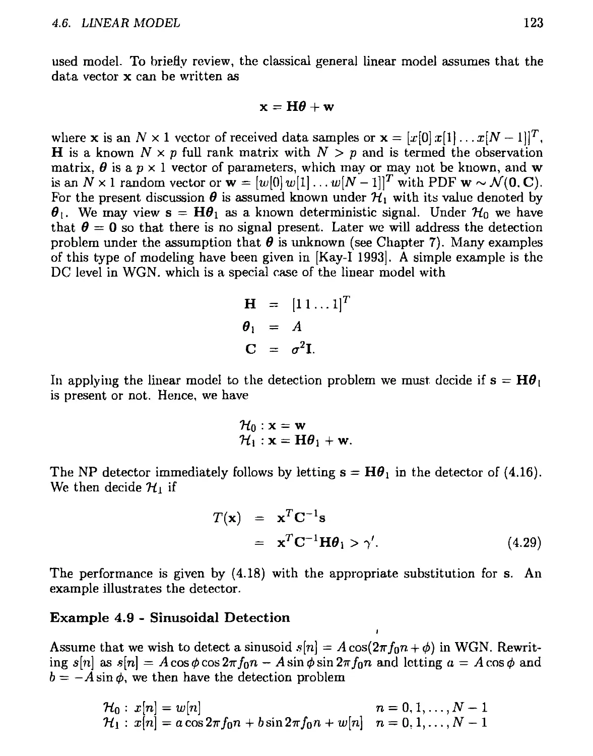 4.6 Linear Model