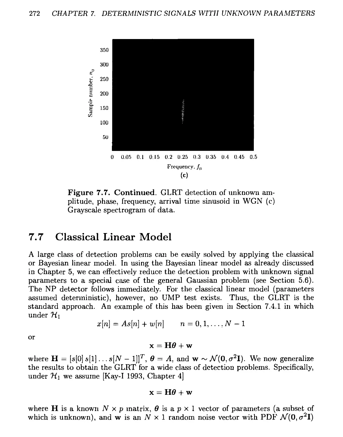 7.7 Classical Linear Model