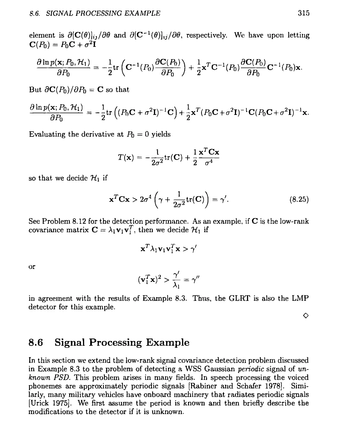 8.6 Signal Processing Example