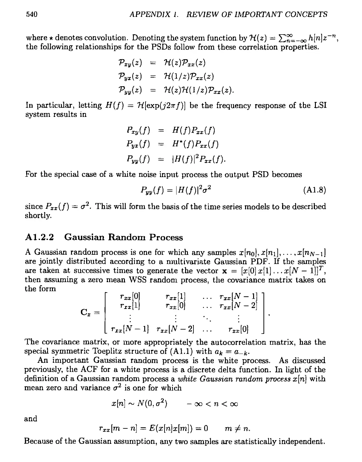 A.1.2.2 Gaussian Random Process
