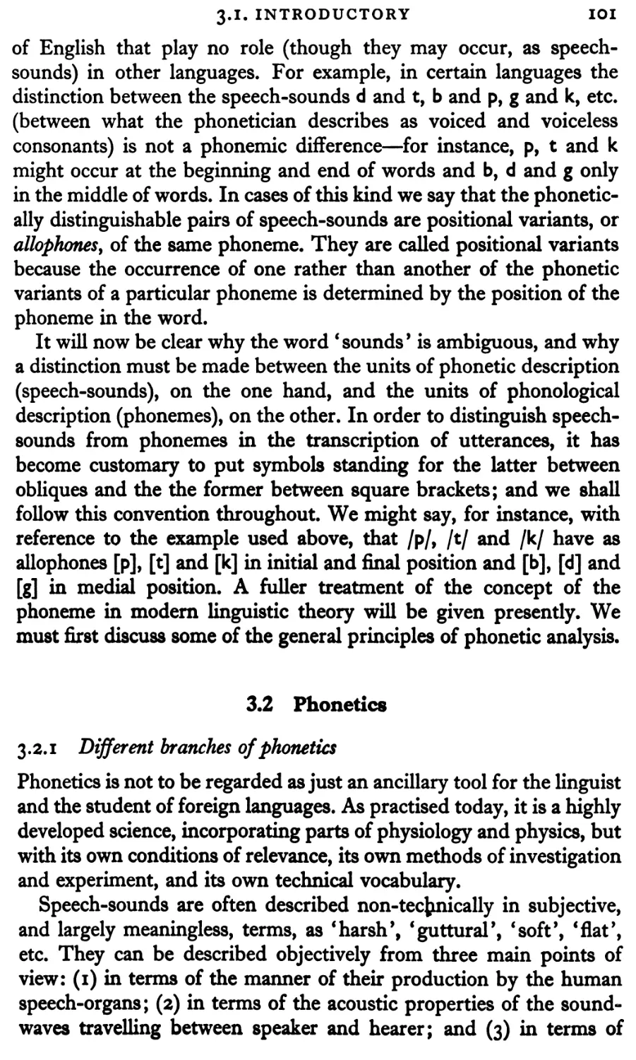 3.2 Phonetics