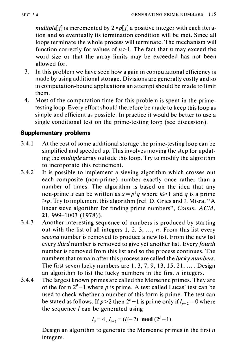 3.5 Computing the Prime Factors of an Integer