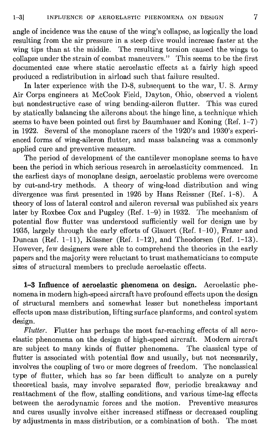 1.3 Influence of aeroelastic phenomena on design