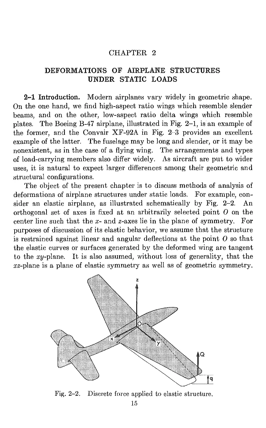 Chapter 2. Deformations of Airplane Structures Under Static Loads