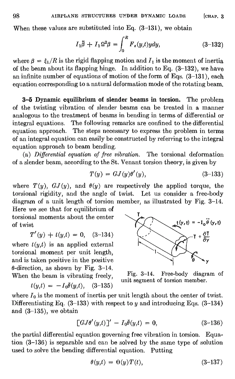 3.5 Dynamic equilibrium of slender beams in torsion