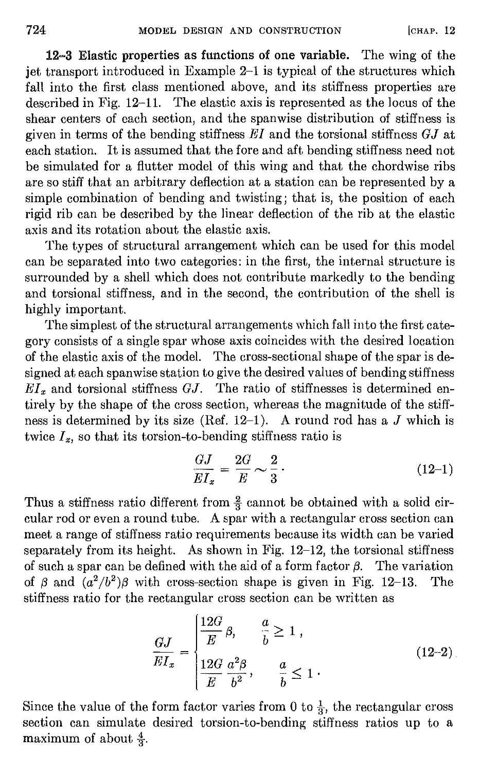 12.3 Elastic properties as functions of one variable