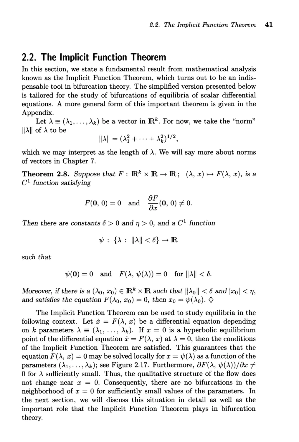 2.2. The Implicit Function Theorem