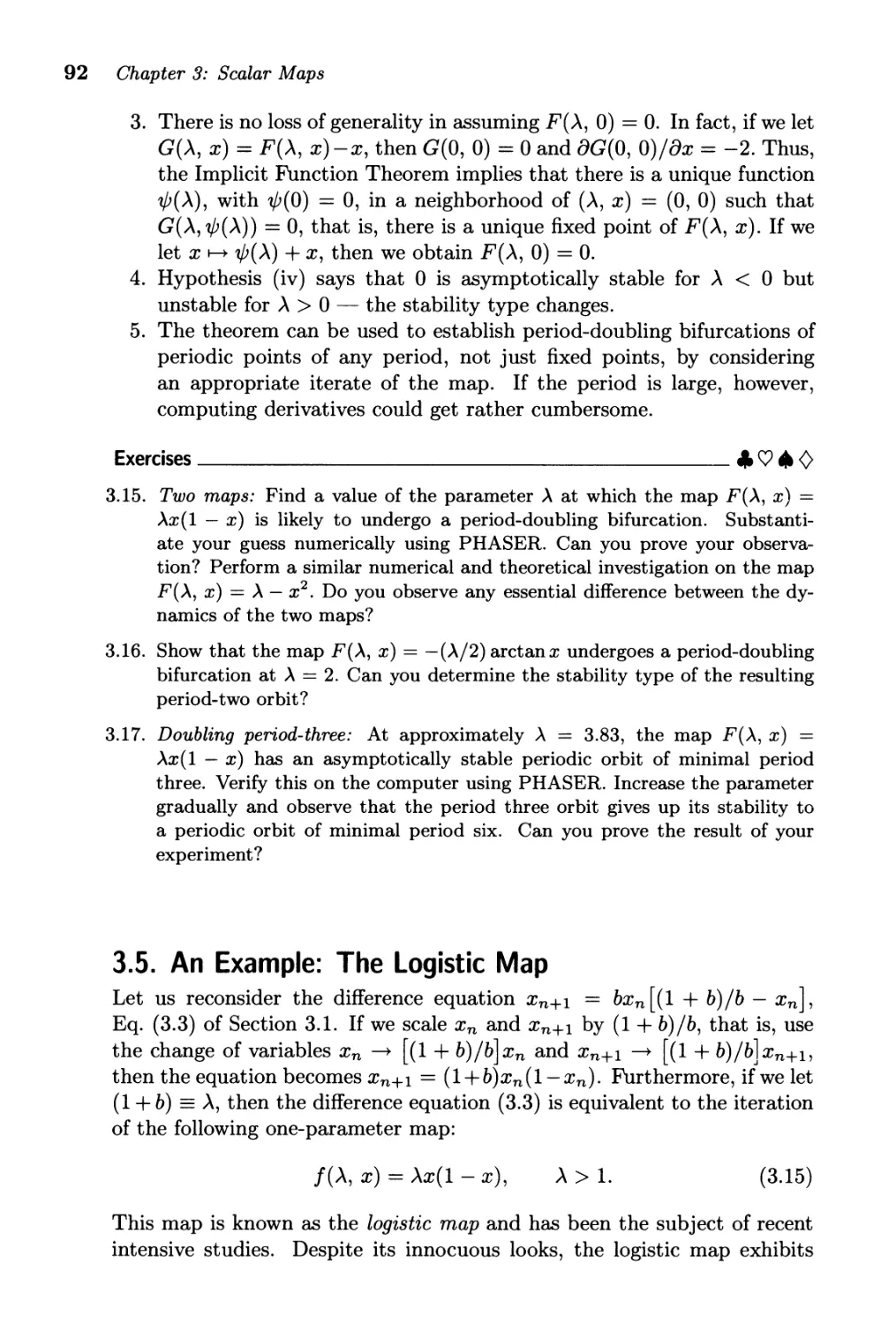 3.5. An Example: The Logistic Map