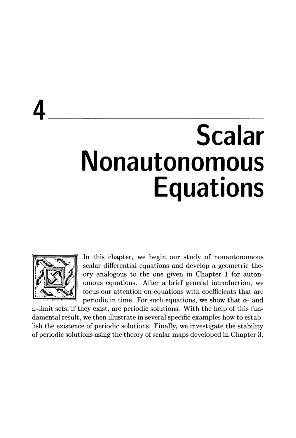 Chapter 4. Scalar Nonautonomous Equations