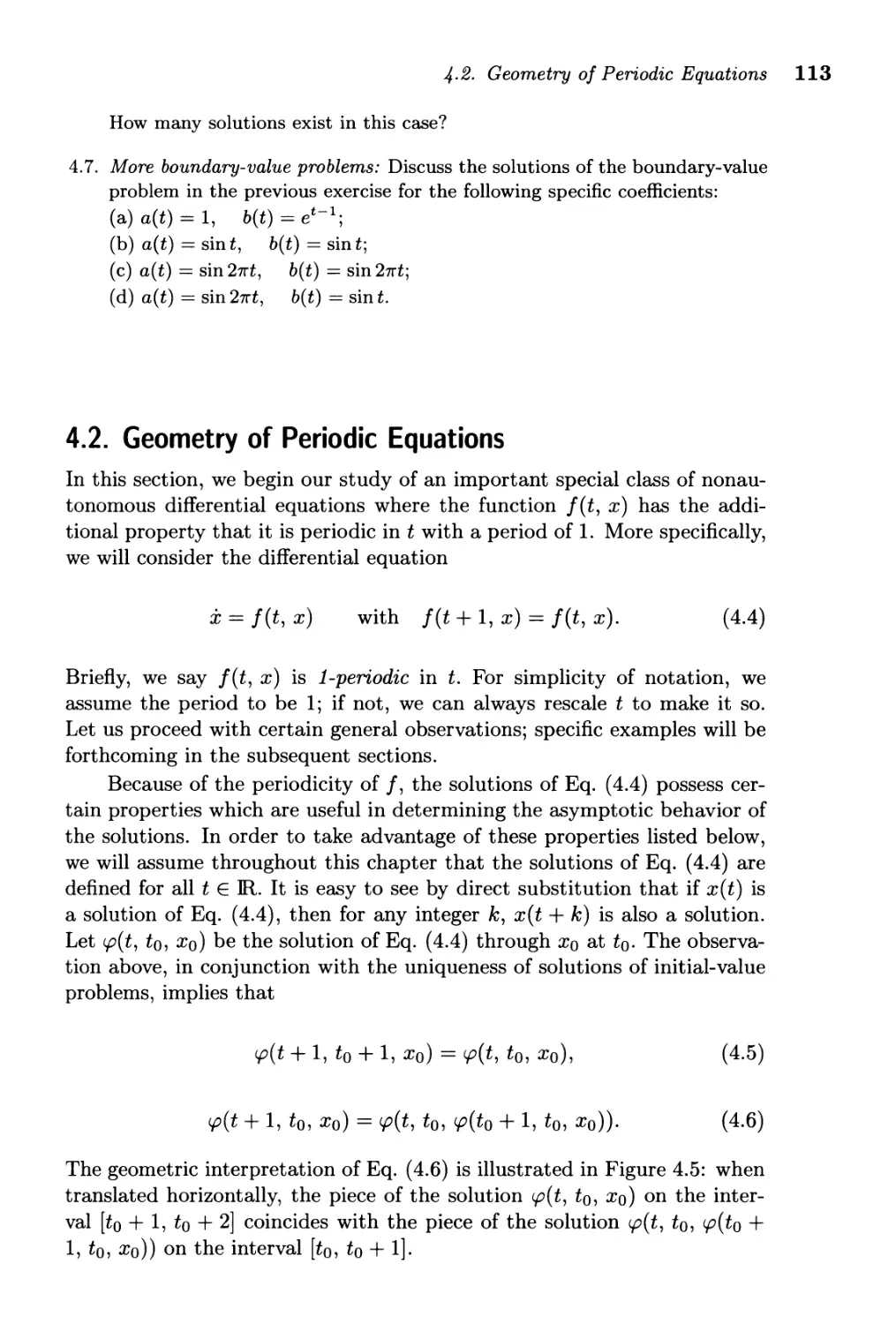 4.2. Geometry of Periodic Equations
