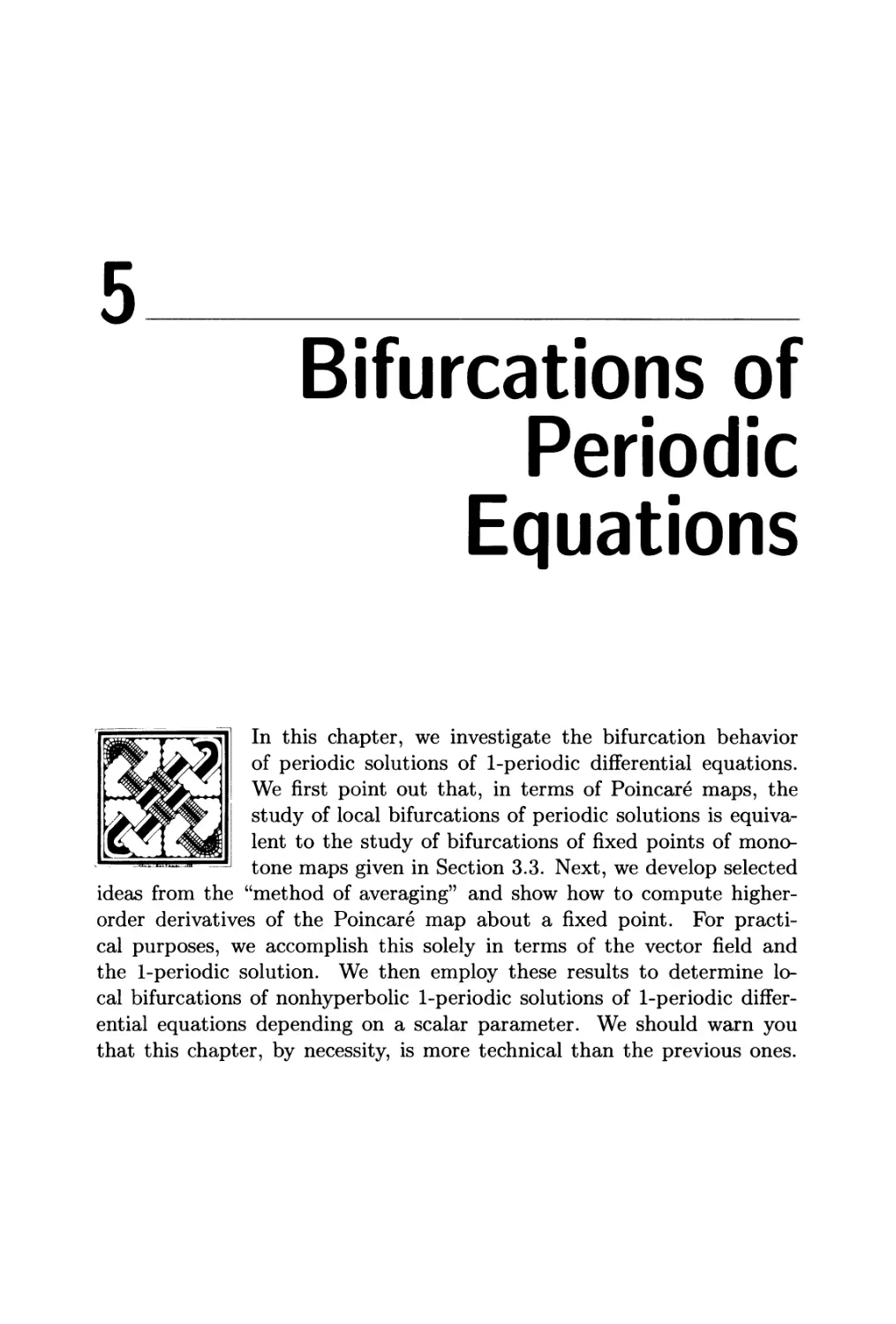 Chapter 5. Bifurcation of Periodic Equations