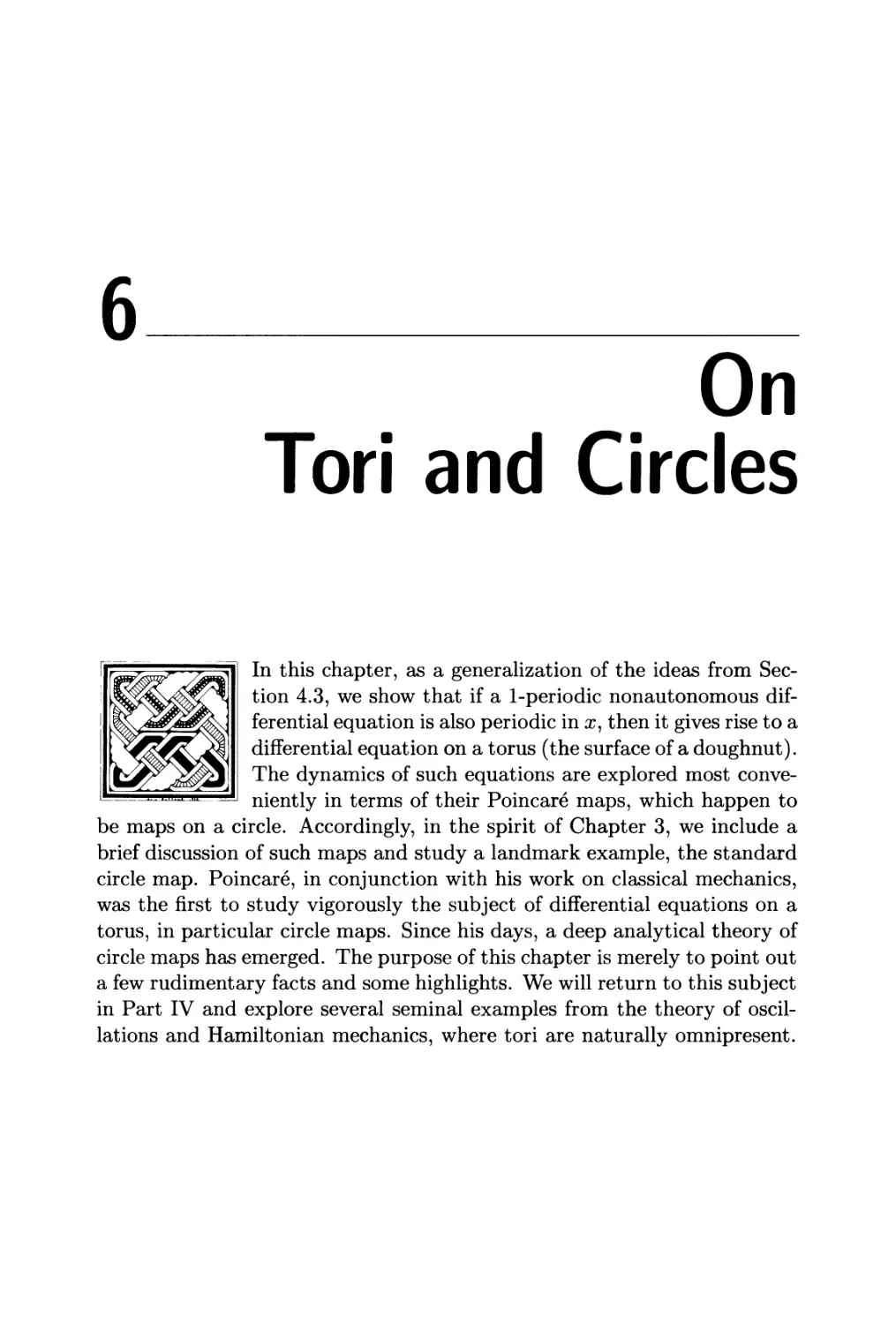 Chapter 6. On Tori and Circles