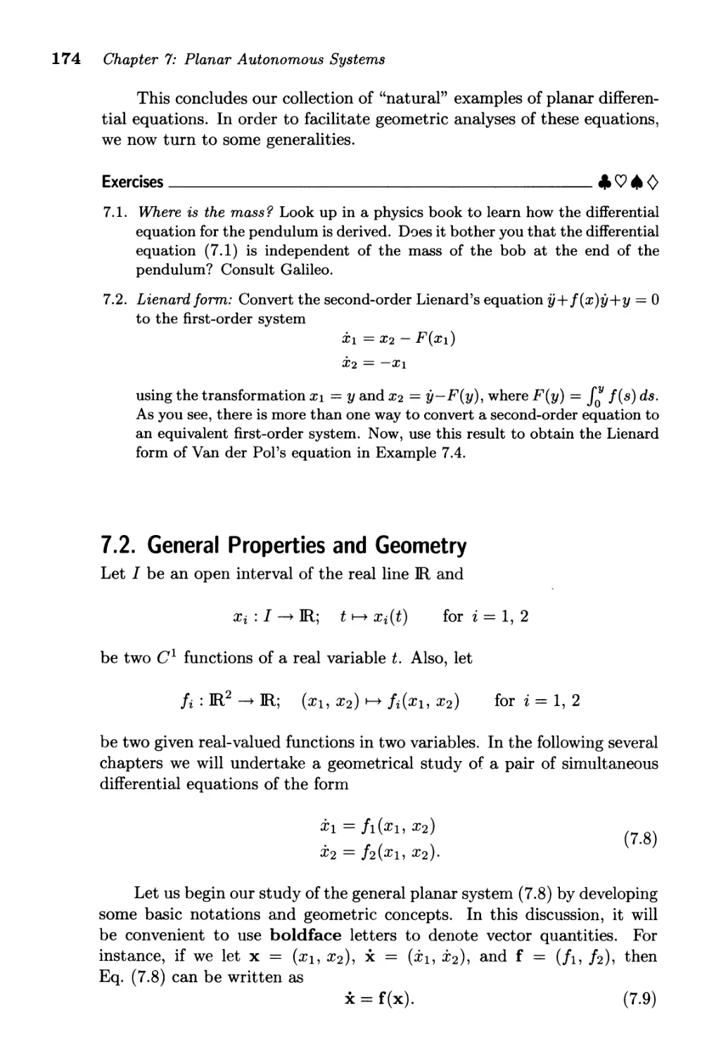 7.2. General Properties and Geometry