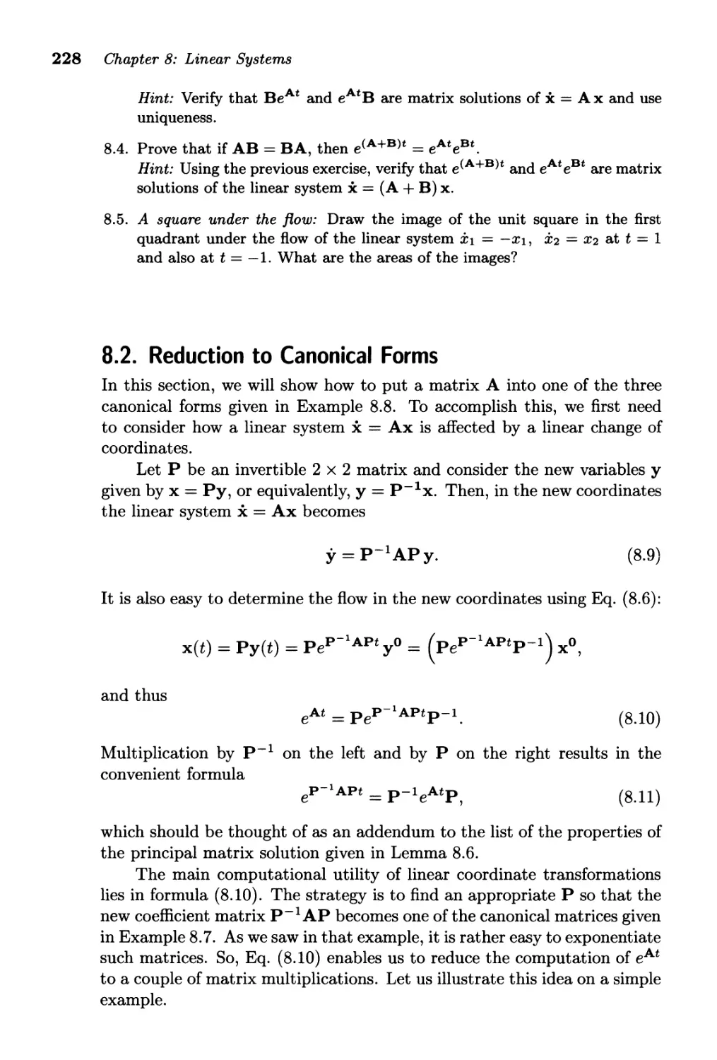8.2. Reduction to Canonical Forms