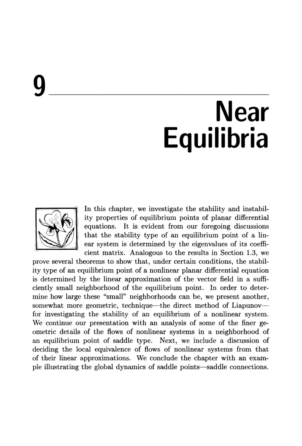 Chapter 9. Near Equilibria