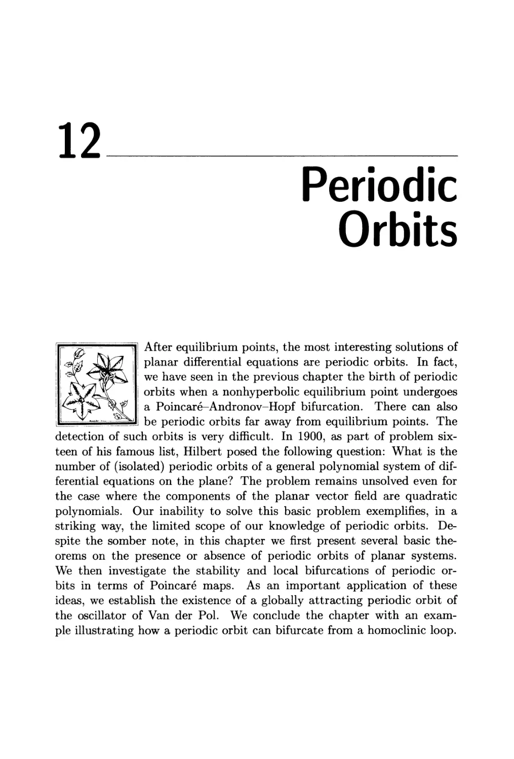 Chapter 12. Periodic Orbits