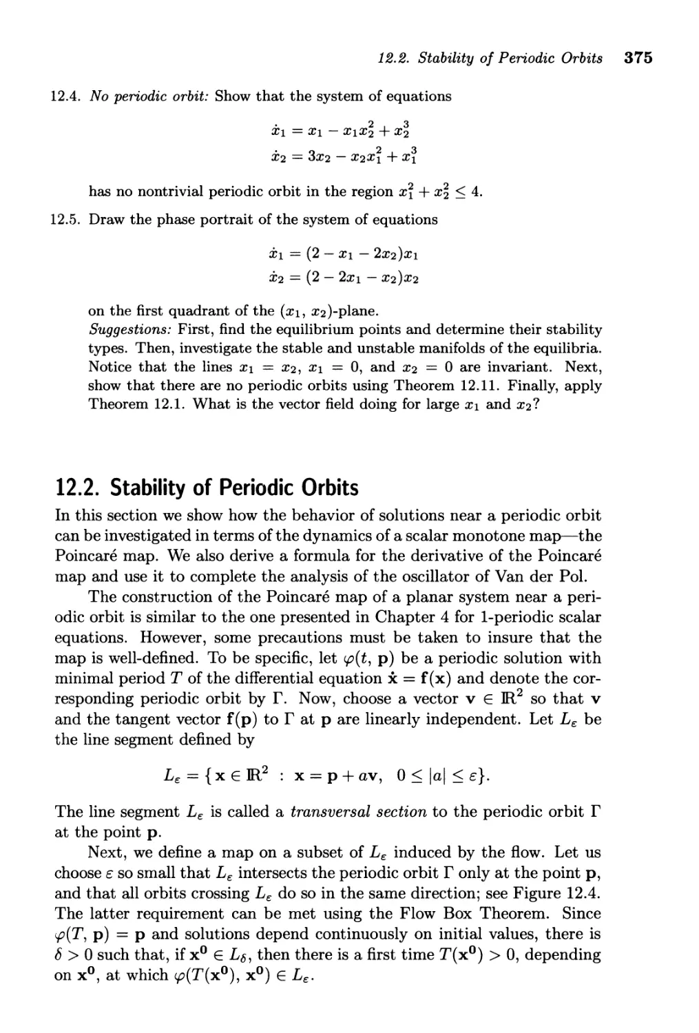 12.2. Stability of Periodic Orbits