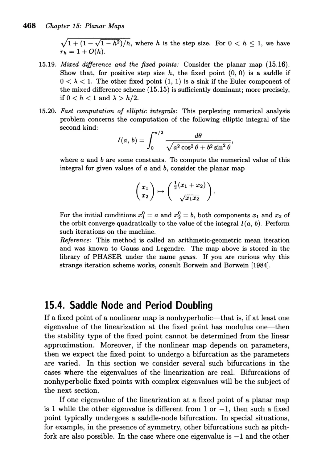 15.4. Saddle Node and Period Doubling
