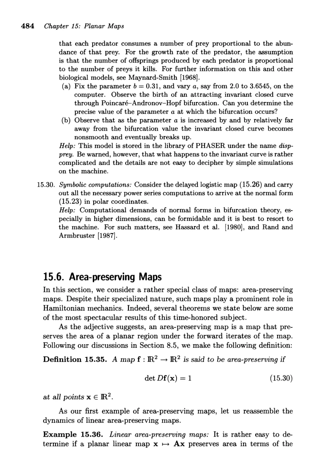 15.6. Area-preserving Maps