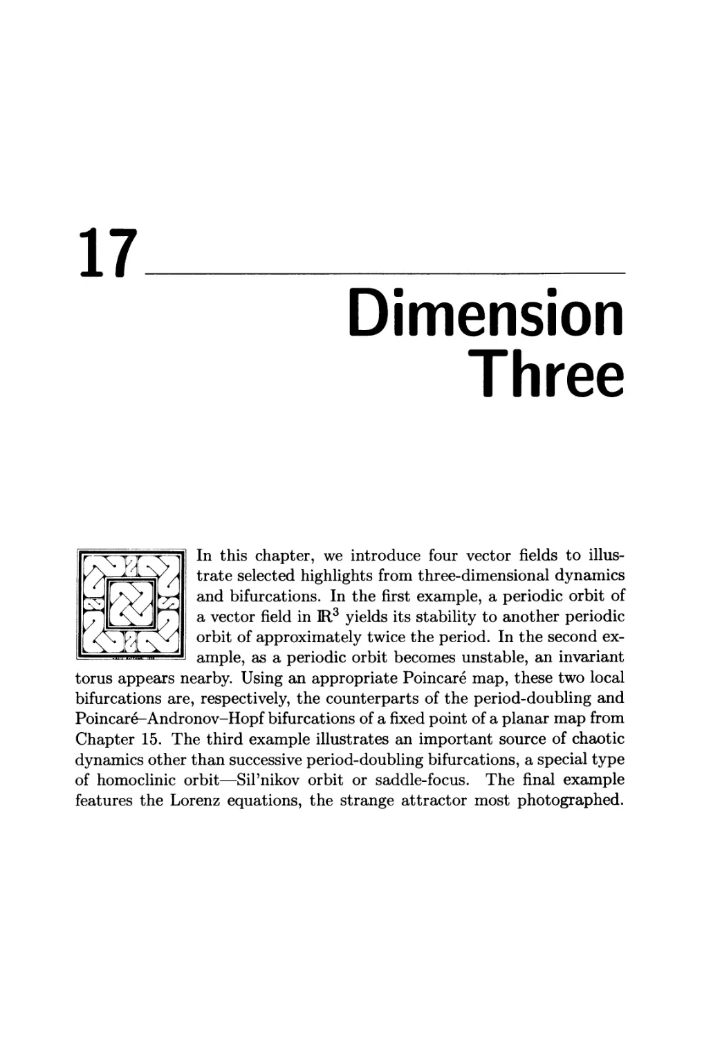 Chapter 17. Dimension Three