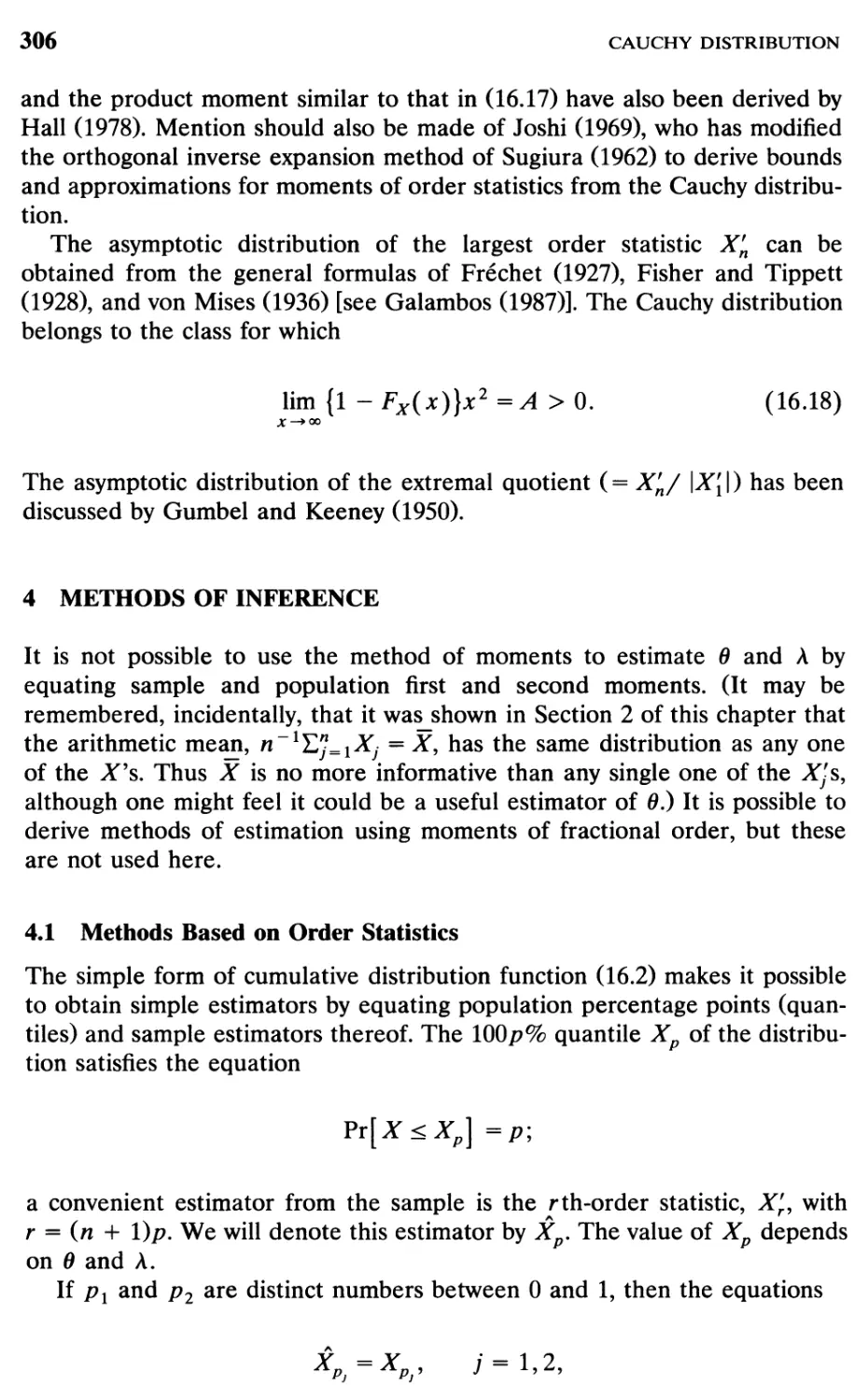 4 Methods of Inference, 306