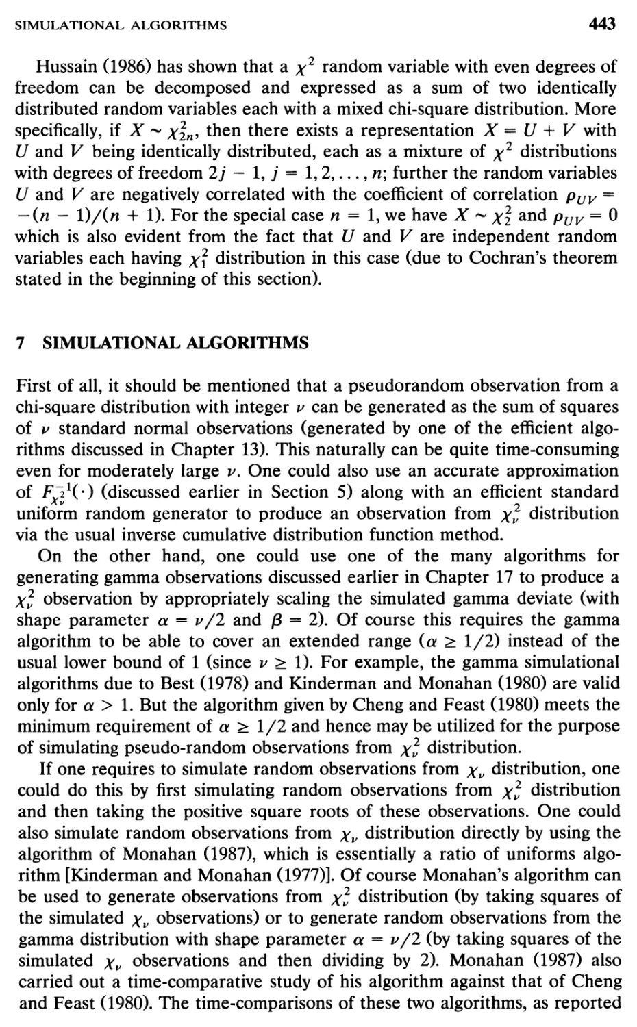 7 Simulational Algorithms, 443