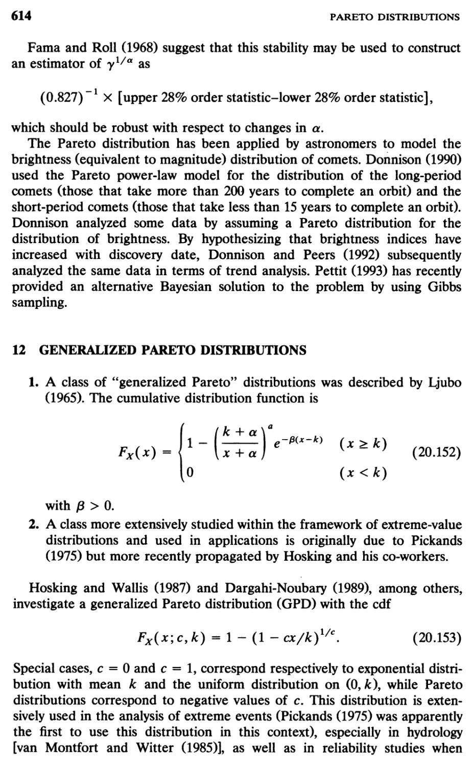 12 Generalized Pareto Distributions, 614