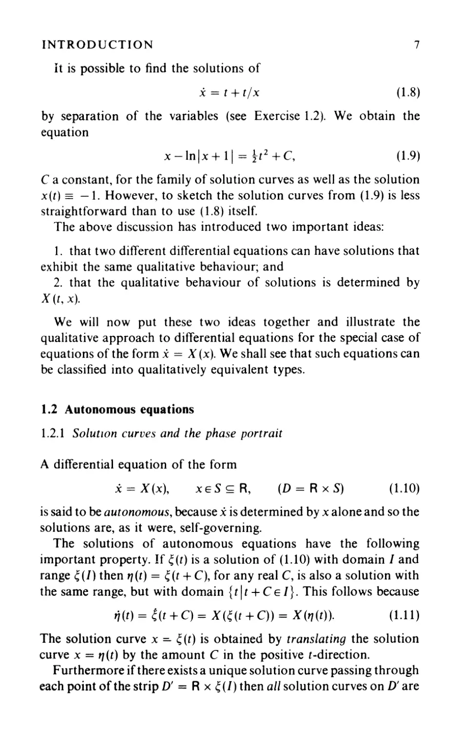 1.2 Autonomous equations