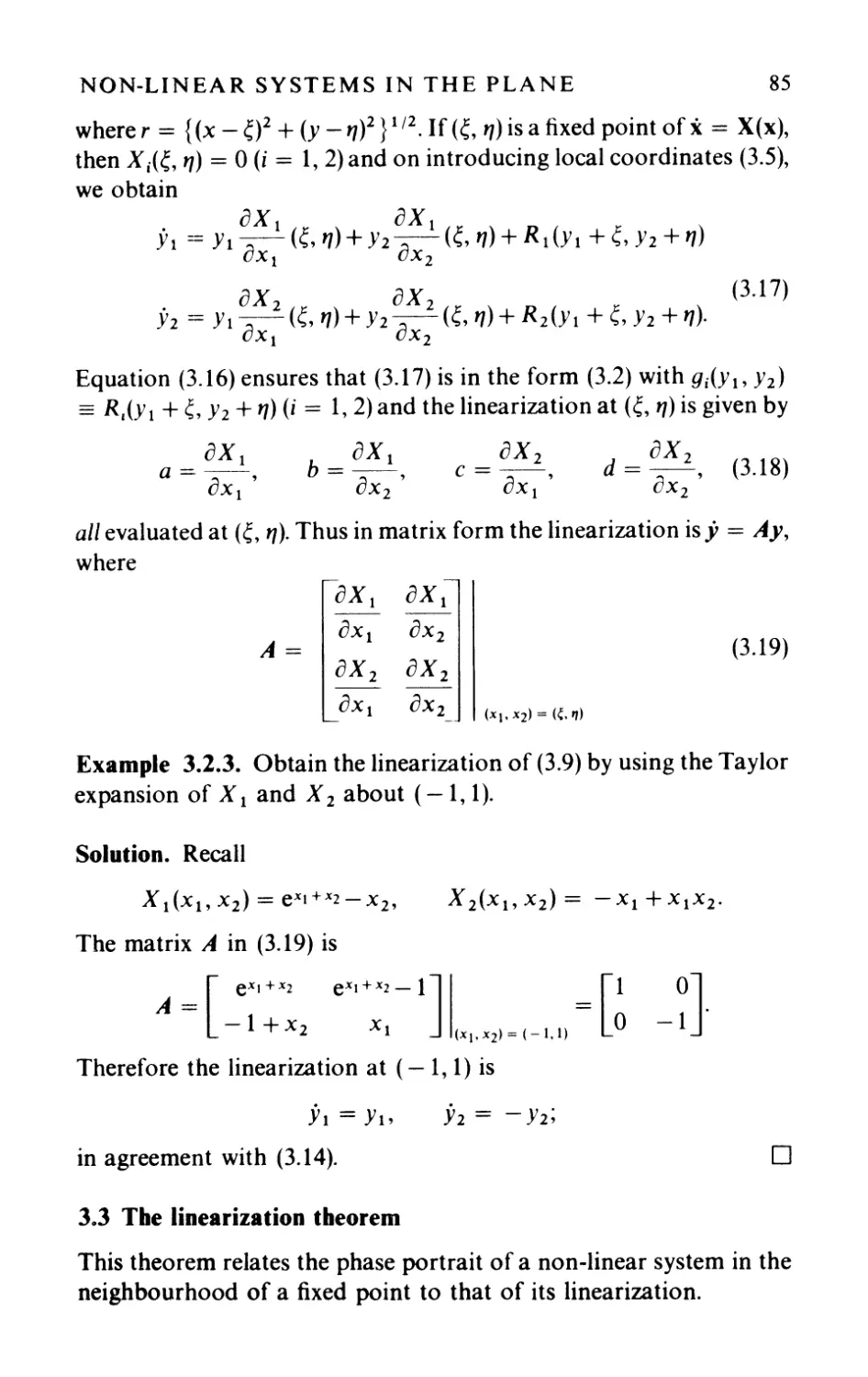3.3 The linearization theorem