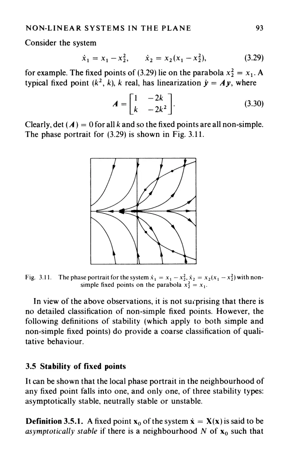 3.5 Stability of fixed points
