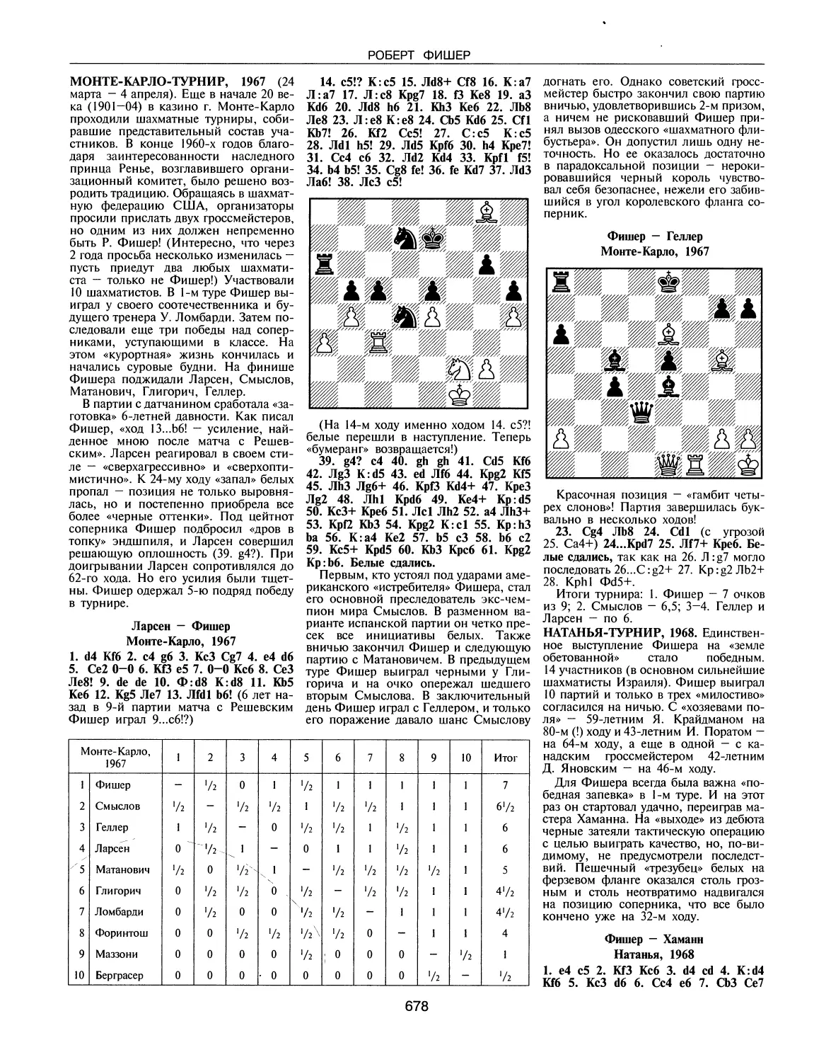 Монте-Карло-турнир, 1967
Натанья-турнир, 1968