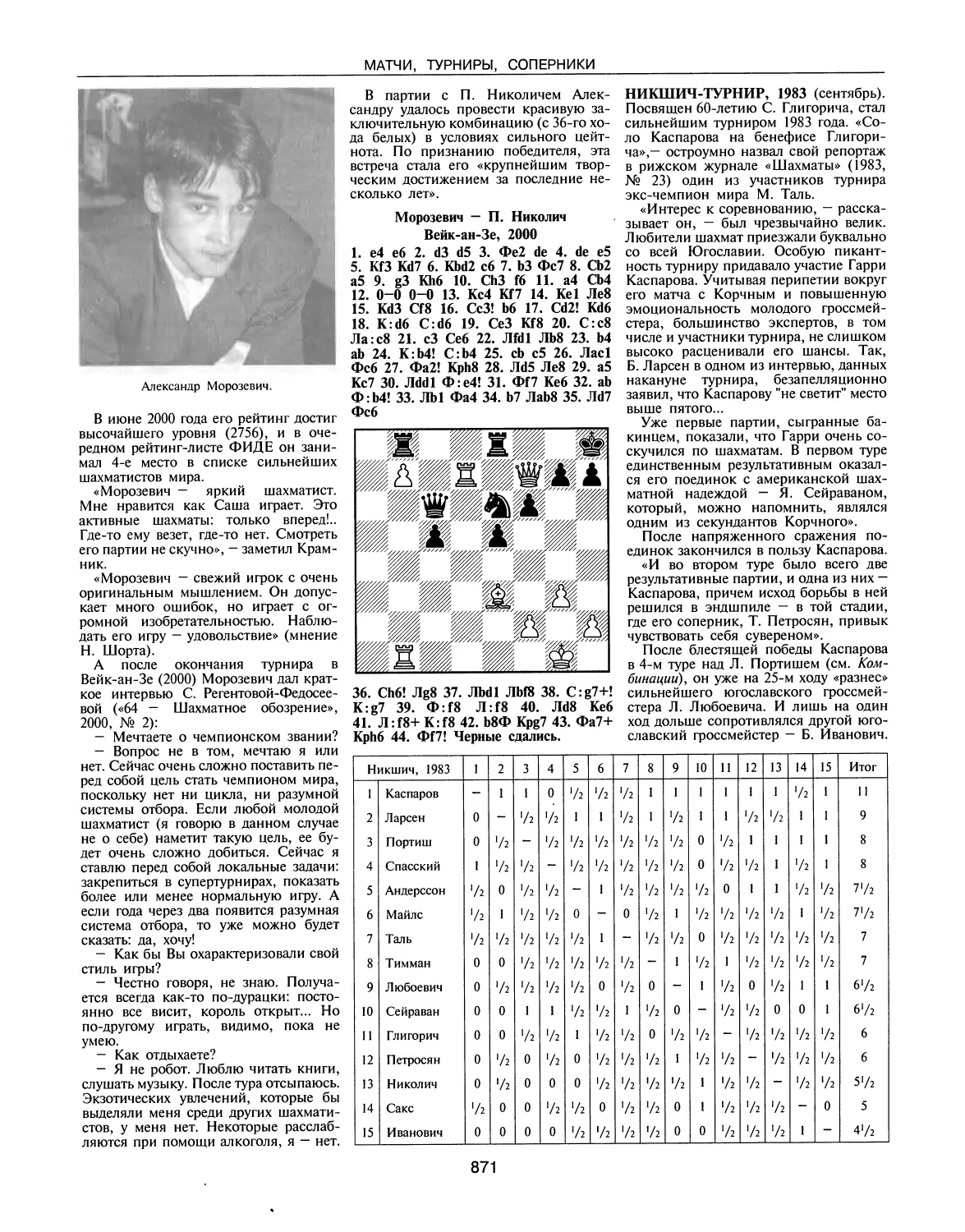 Никшич-турнир, 1983