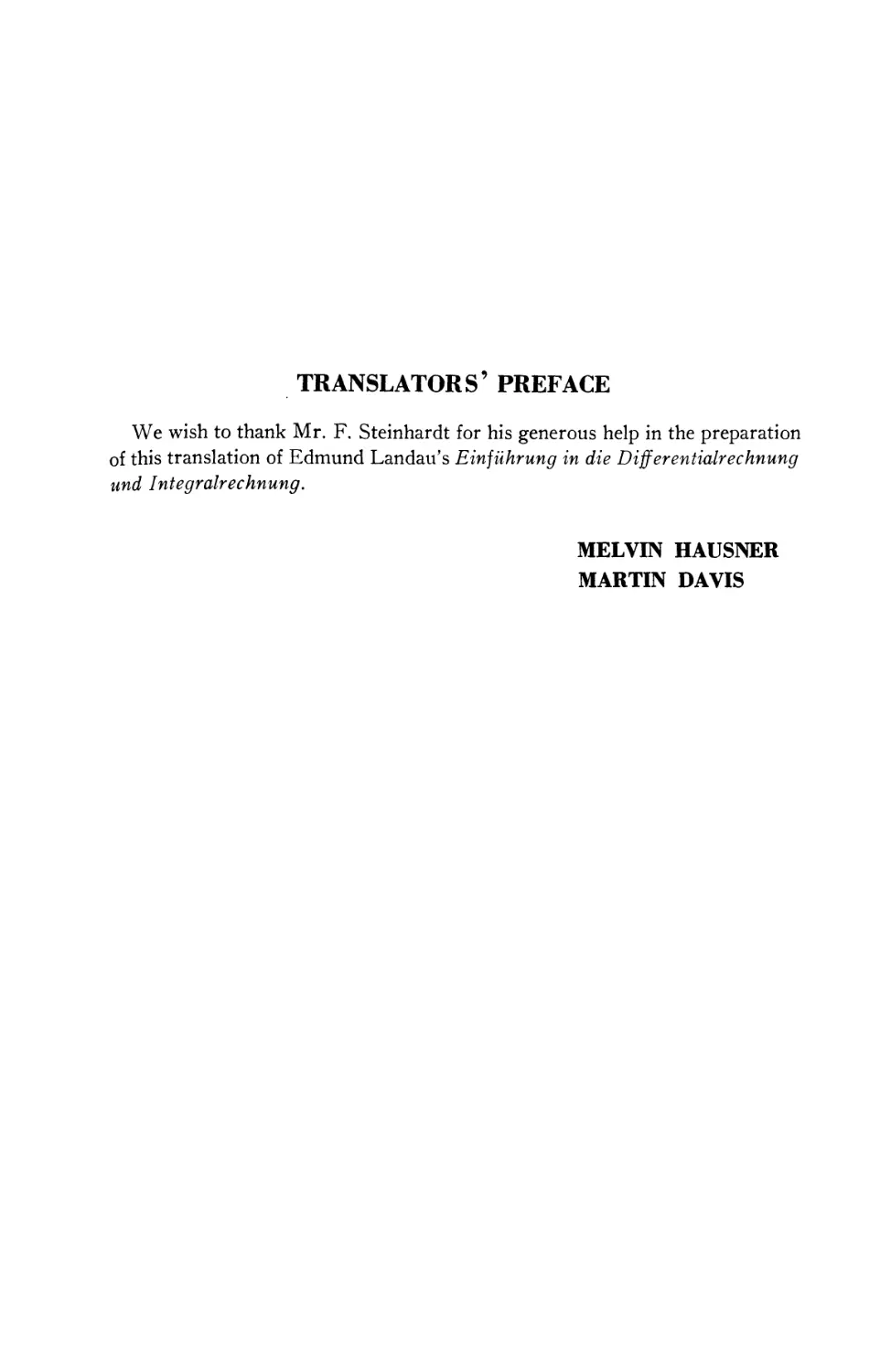 Translator's Preface