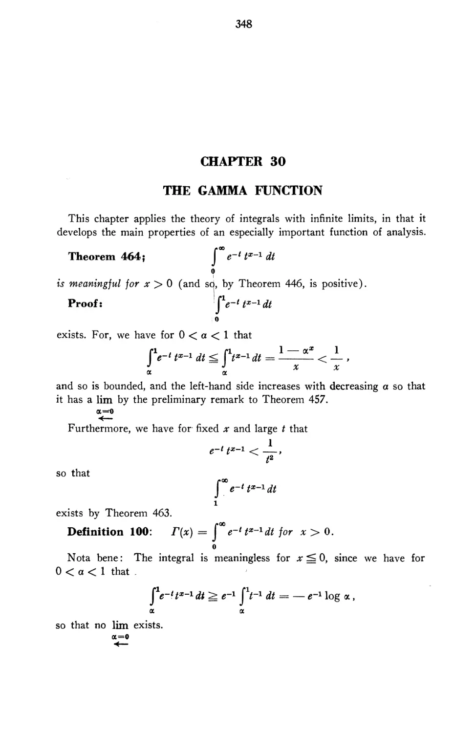 Chapter 30 The Gamma Function
