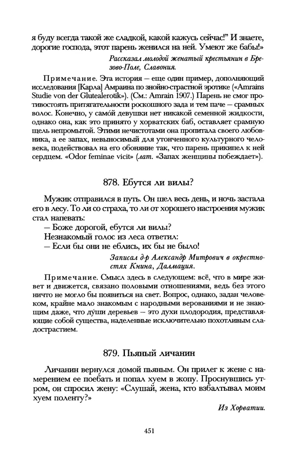 878. Ебутся ли вилы?
879. Пьяный личанин