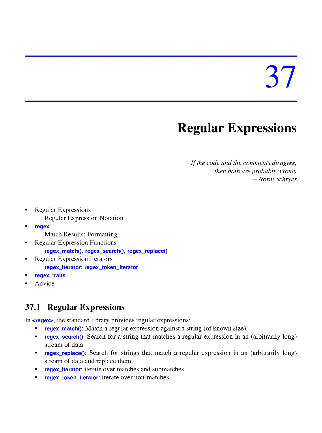 37. Regular Expressions