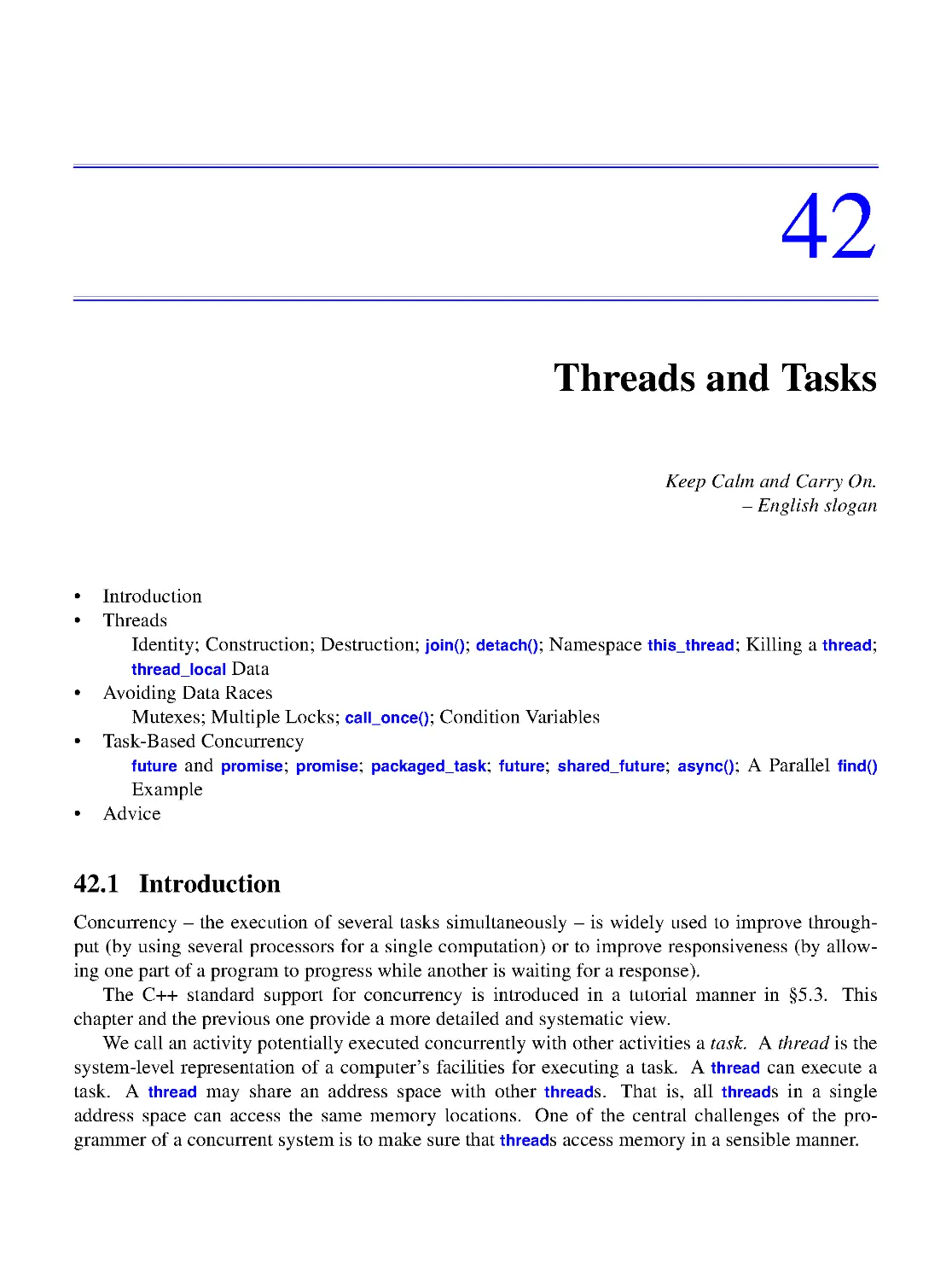42. Threads and Tasks