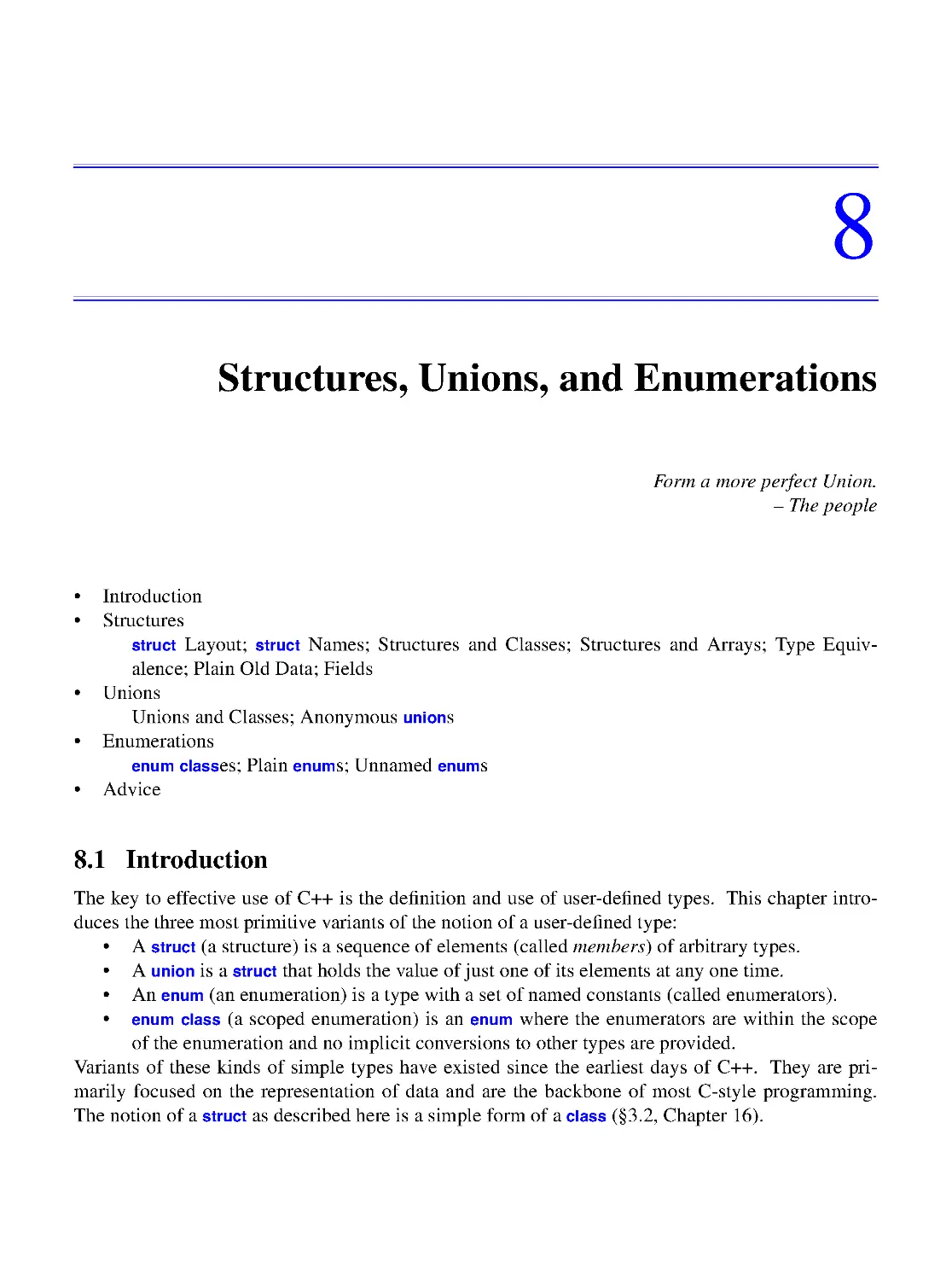 8. Structures, Unions, and Enumerations