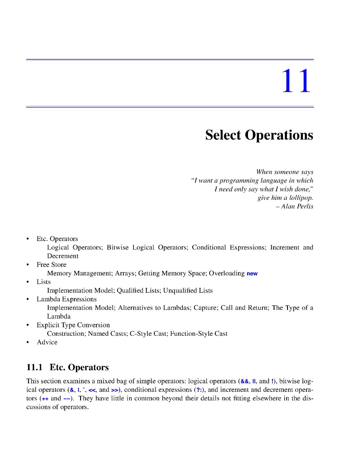 11. Select Operations