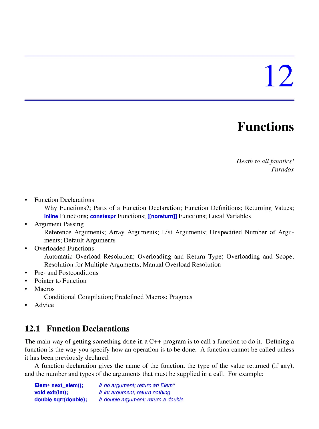 12. Functions