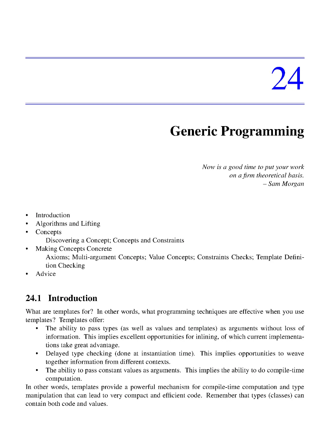 24. Generic Programming