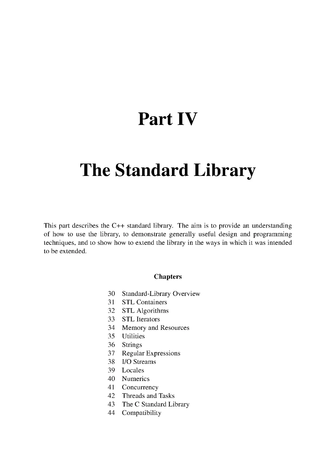 Part IV: The Standard Library